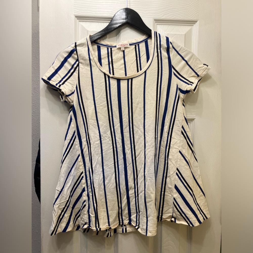 DEMYLEE New York Striped Flare Shirt